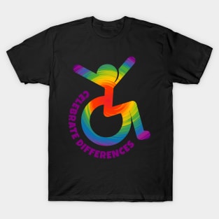 Celebrate Differences - Wheelchair Icon T-Shirt